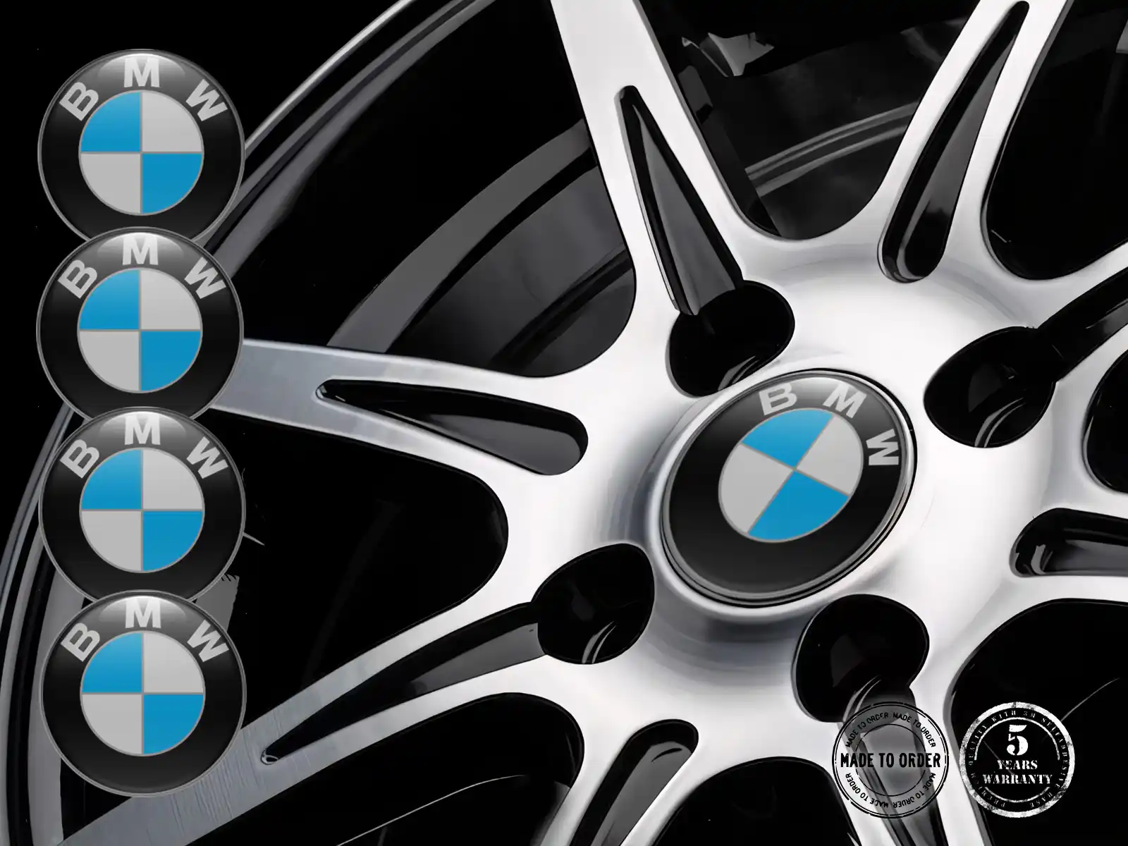 BMW Rim Stickers for Cars Superior Cosmic Quantum Nexus